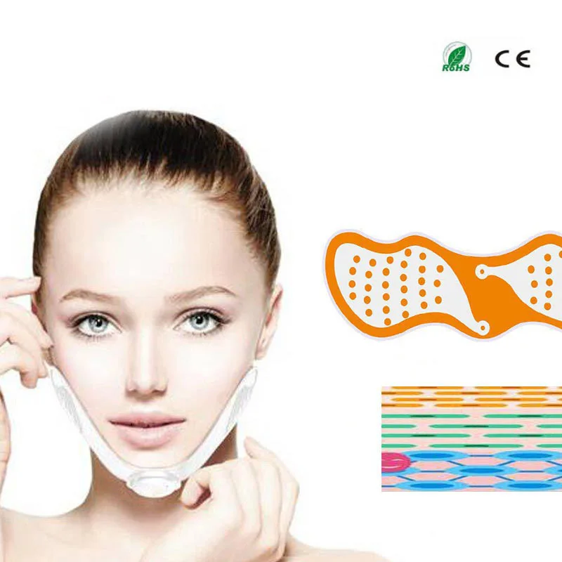 Вибрирующий массажер для лица моделирующий уменьшающий двойной подбородок