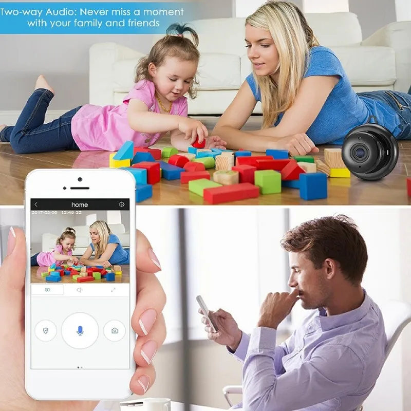 Видеоняня с высоким разрешением 1080P ночное видение|Радионяни| |