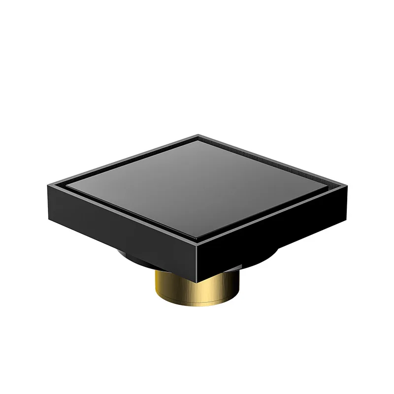 

Invisible floor drain for bathroom bathroom large displacement anti-reflow all-copper floor drain