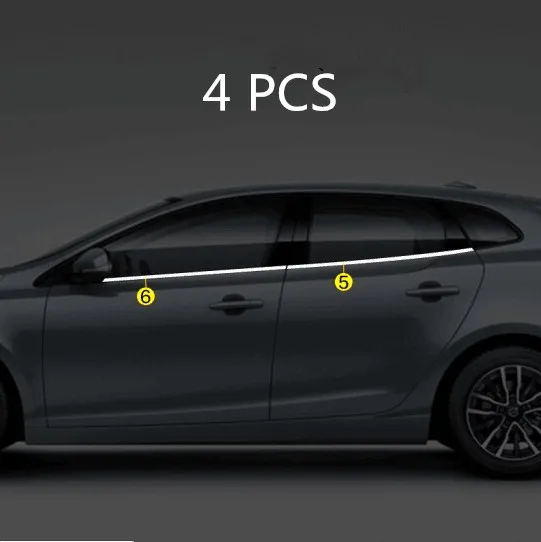 Car accessories stainless steel window cover trim garnish pillar for VOLVO V40 | Автомобили и мотоциклы