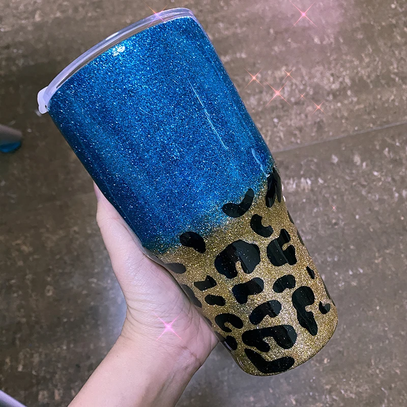 

Лампа с леопардовым принтом, 30 унций, с эпоксидной смолой