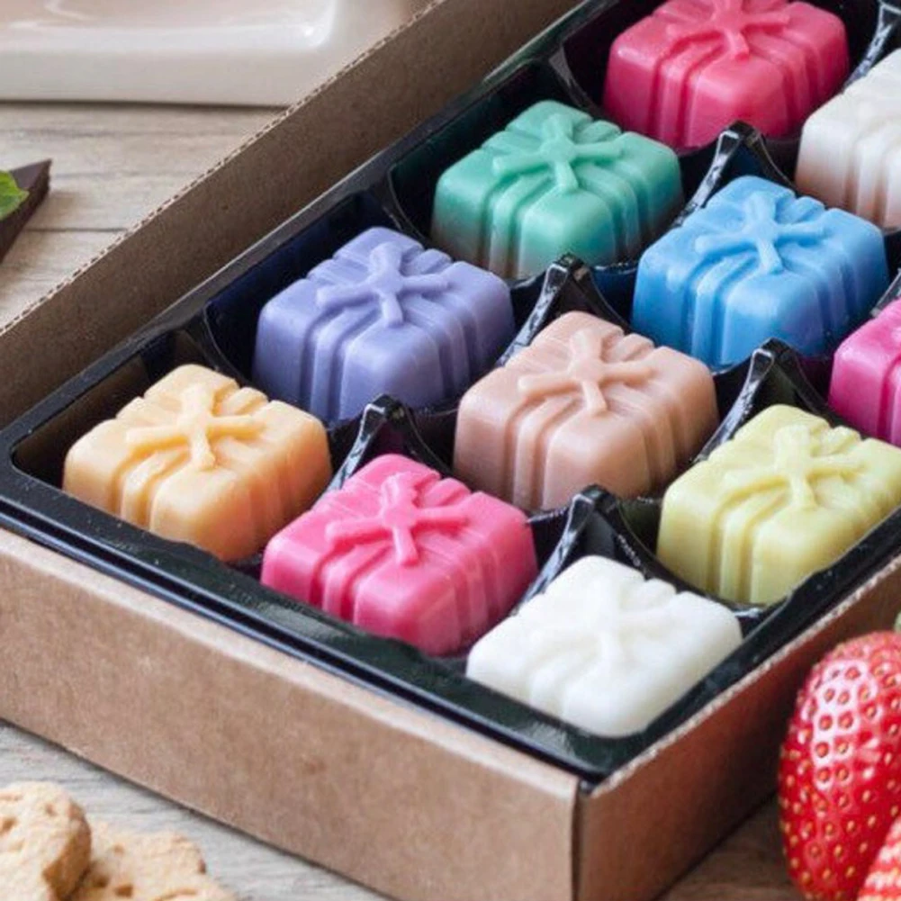 

New Durable 1/2/4pc 3d Silicone Mold Christmas Gift Box -40℃ ~ 230℃ Easy To Demould Present Mould Soap Wax Melt Chocolate