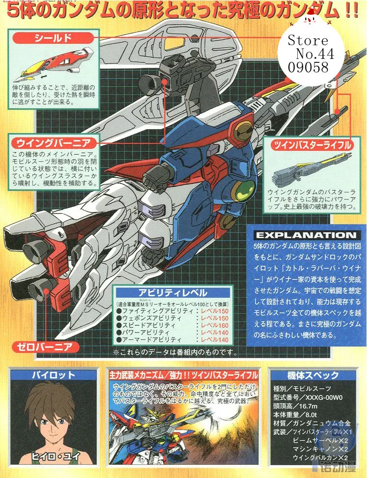 Новая модель здания Bandai 77150 Hg Wf-09 1/144 Xxxg-00w0 крыло Гандам Zero Ew мобильный костюм сборка модели наборы фигурка