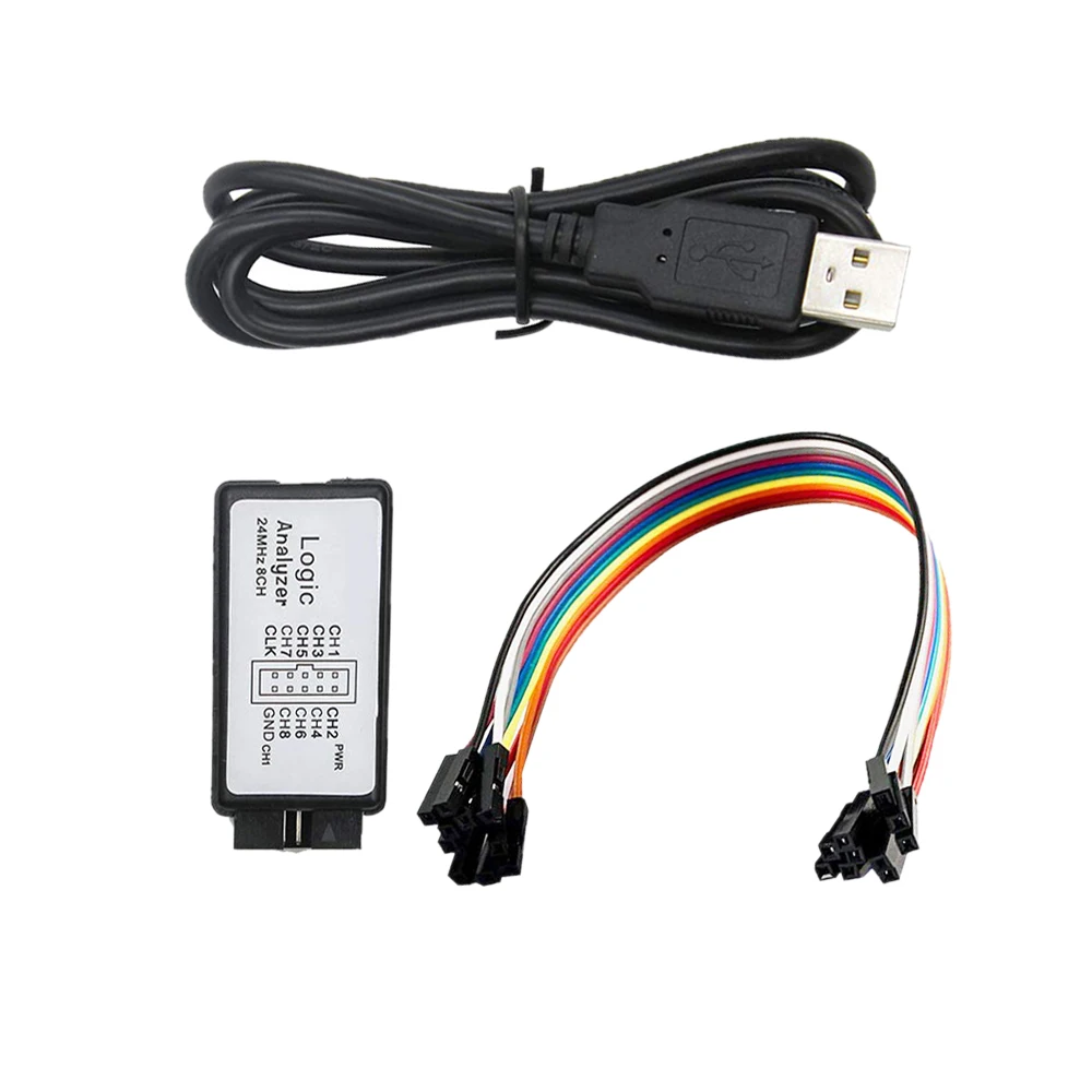 USB логический анализатор 24 МГц 8CH микроконтроллер ARM 24M FPGA инструмент отладки 16 12 8 4