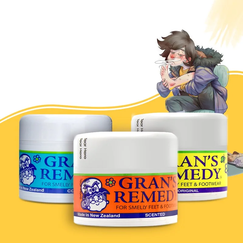 

Средство от запаха для ног New Zealand Gran's, оригинальный охлаждающий ароматизированный порошок для ног, лечение запаха обуви, свежая обувь