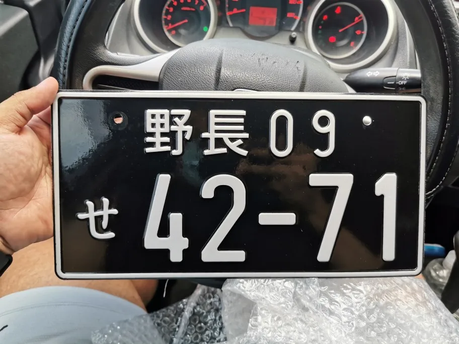 Универсальный номерной знак JDM для автомобиля гоночного мотоцикла японского