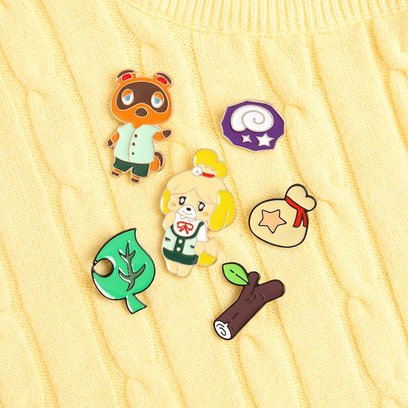 Эмалированные заколки с перекрещивающимися животными Томом ноком Изабель ветка