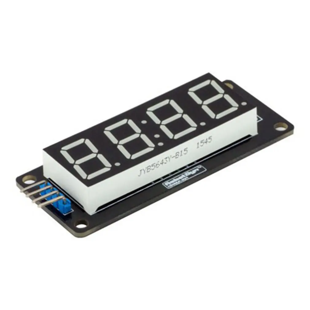1pcs TM1637 4 Bits Digital LED Display Module For arduino 7 Segment 0.36Inch Clock RED Anode Tube Four Serial Driver Board Pack |