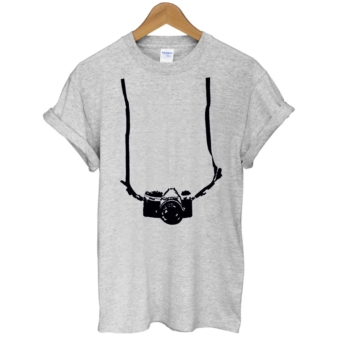 Printed Summer Style Tees Male Top Fitness Brand ClothingCamera T Funny Cool Humor Design Graphic Cotton Short Sleeve T-shirt |