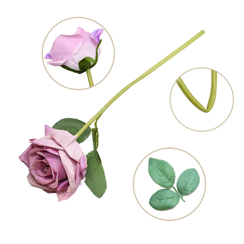 9 шт./компл. искусственные розы цветочный букет невесты для свадебного украшения