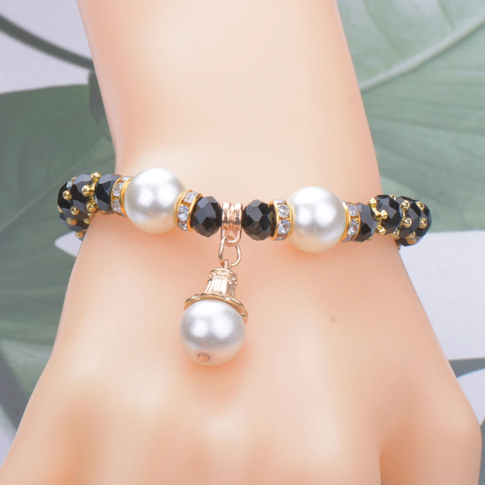 10 шт./лот модный браслет парные разноцветные шарики Подвеска Исцеляющие