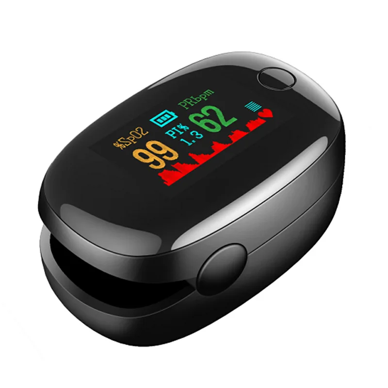 

Fingertip Pulse Oximeter Blood Oxygen Sensor SpO2 for Sports and Aviation. Portable and Lightweight with LED Display, Lanyard