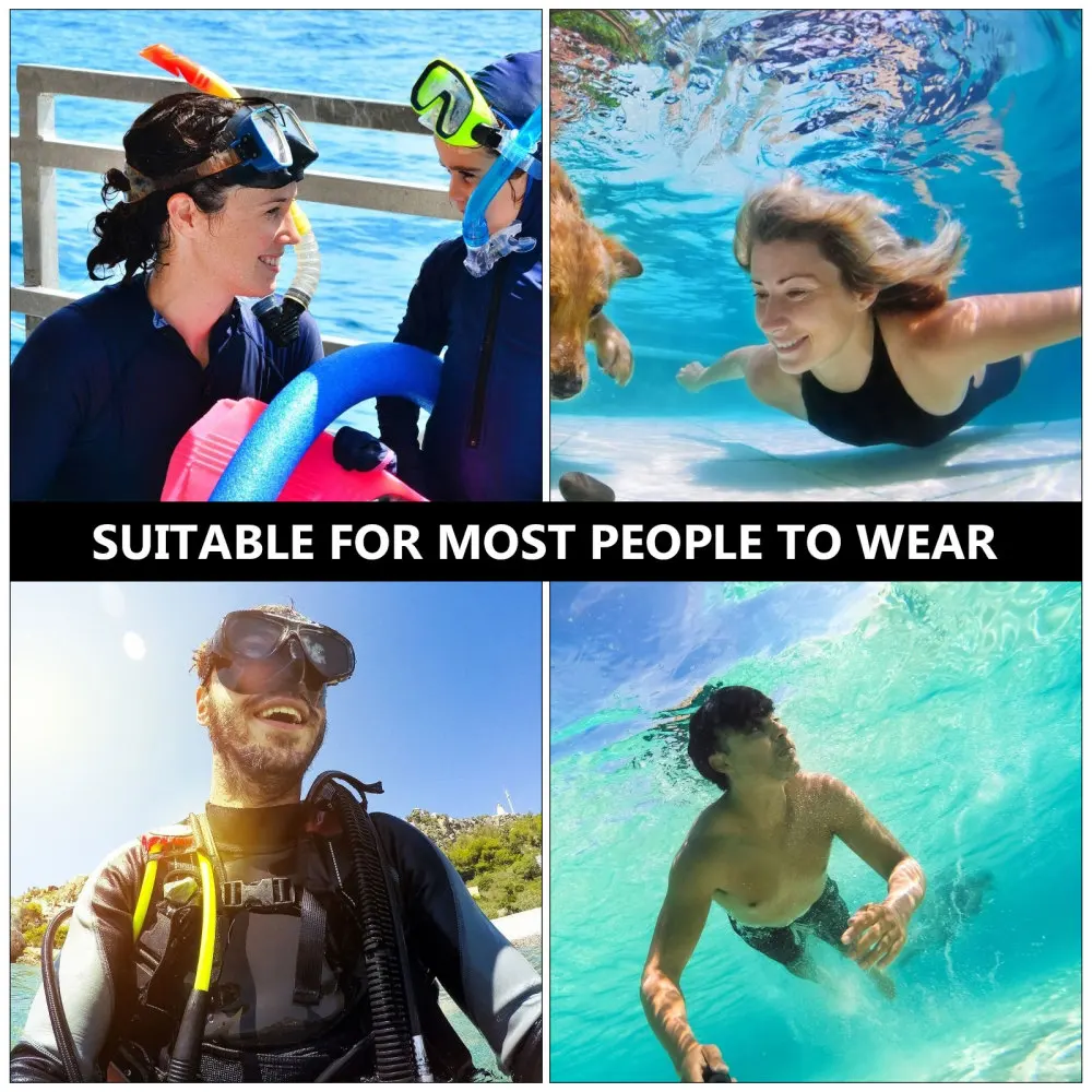 

1 Set Snorkel Mask Snorkeling Tool Swimming Diving Mask All Dry Snorkeling Mask