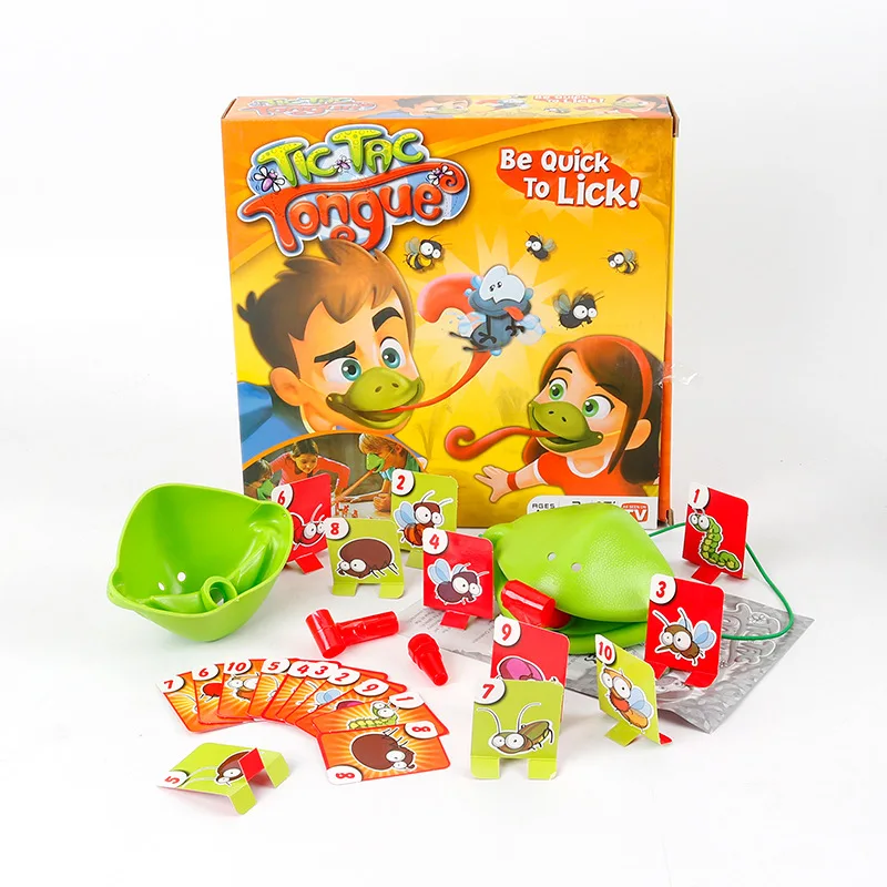 Игрушка для семейвечерние Будьте быстрыми к лизам набор игрушек лягушки рот