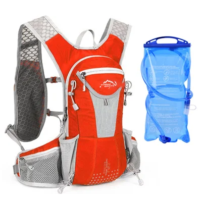 With water bag Водонепроницаемая велосипедная сумка, рюкзак для мужчин и женщин, для горного велосипеда, для улицы, спортивные сумки, нейлон, для велоспорта, туризма, кемпинга, гидратации, велосипедный рюкзак - Цвет: With water bag