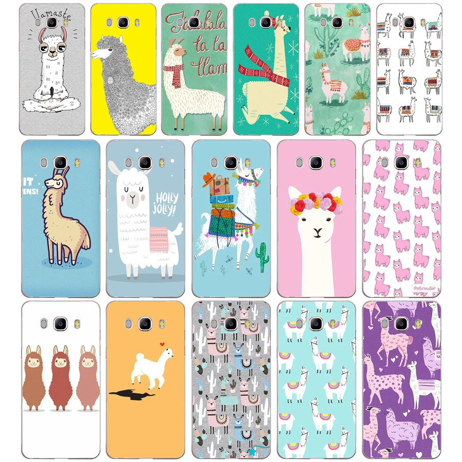Милый мягкий силиконовый чехол из ТПУ с ламой и альпакой для Samsung Galaxy J3 J5 2016
