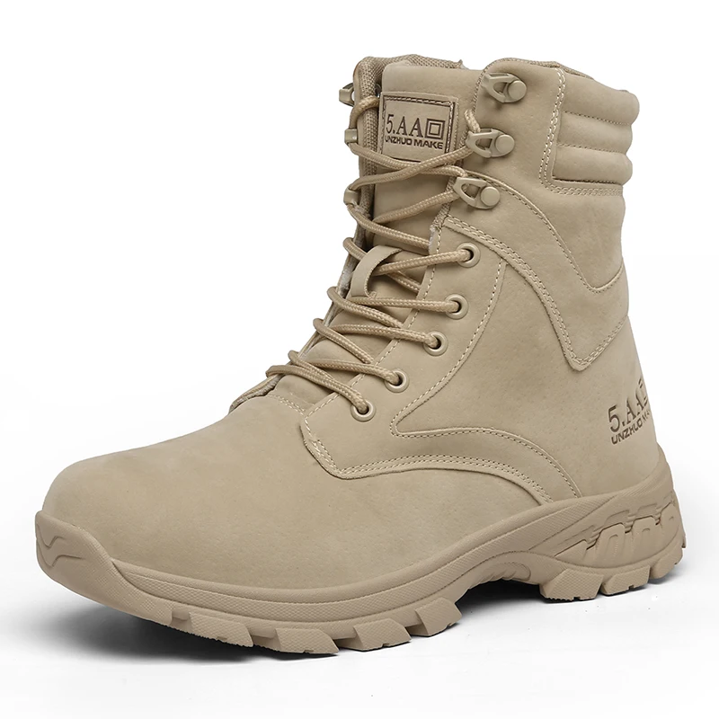 

Black Military Ankle Boots Men Work Shoes Casual 2020 Snow Hunting Tactical Boots Waterproof Leather Lace Up Botas Militares Bot