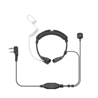 zastone walkie talkie headphone earpiece air acoustic radio headset tube 2 pin ppt earphone for baofeng accessories microphone