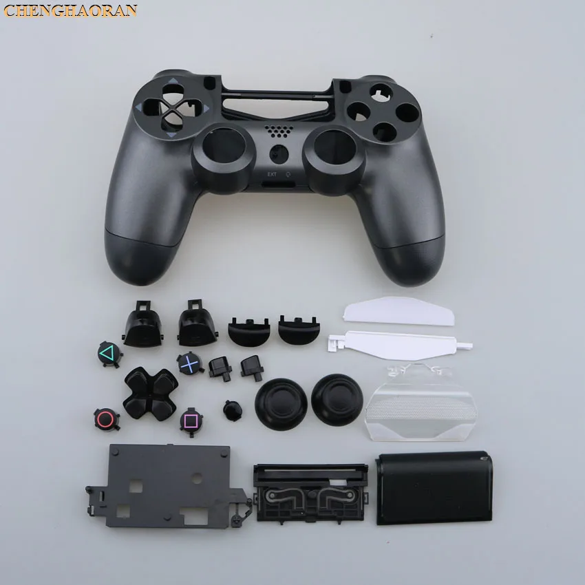 F 1SET Buttons kit Screwdriver Screws Plastic Matte Front Back Hard Upper Housing Shell Case for Sony PS4 Pro Controller JDS-040 - Цвет: F