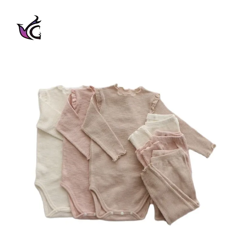 

Yg Children's Autumn Suit Baby One-piece Khaki Clothes Home Clothes For 0-3 Year Old Boys And Girls
