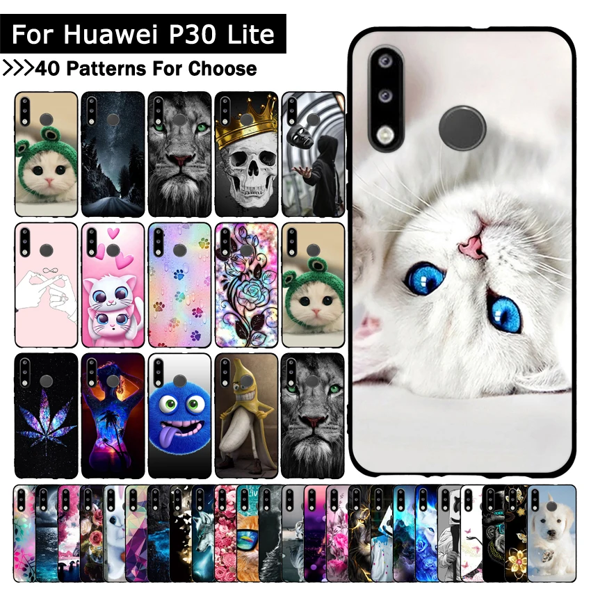 Чехол-накладка для смартфонов Huawei P30 Lite силиконовый в ассортименте. | Мобильные