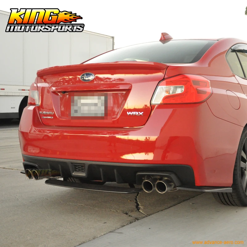 

Fit For 2015-2018 Subaru WRX STI Style Rear Bumper Lip Splitter Diffuser Unpainted ABS