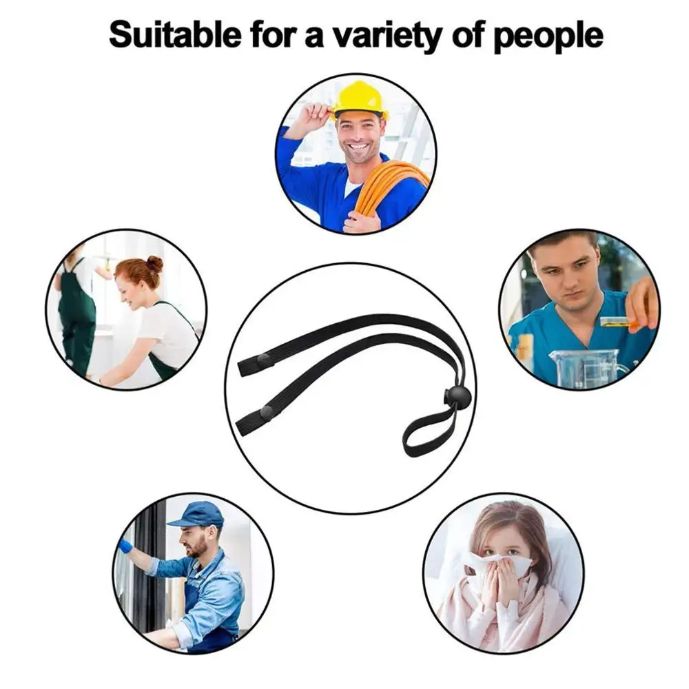 

12 PCS Adjustable Ear Straps Anti-Slip Ear Loop Extension Face Mask Ear Straps Extension Straps Ear Hook Straps Hang On Neck