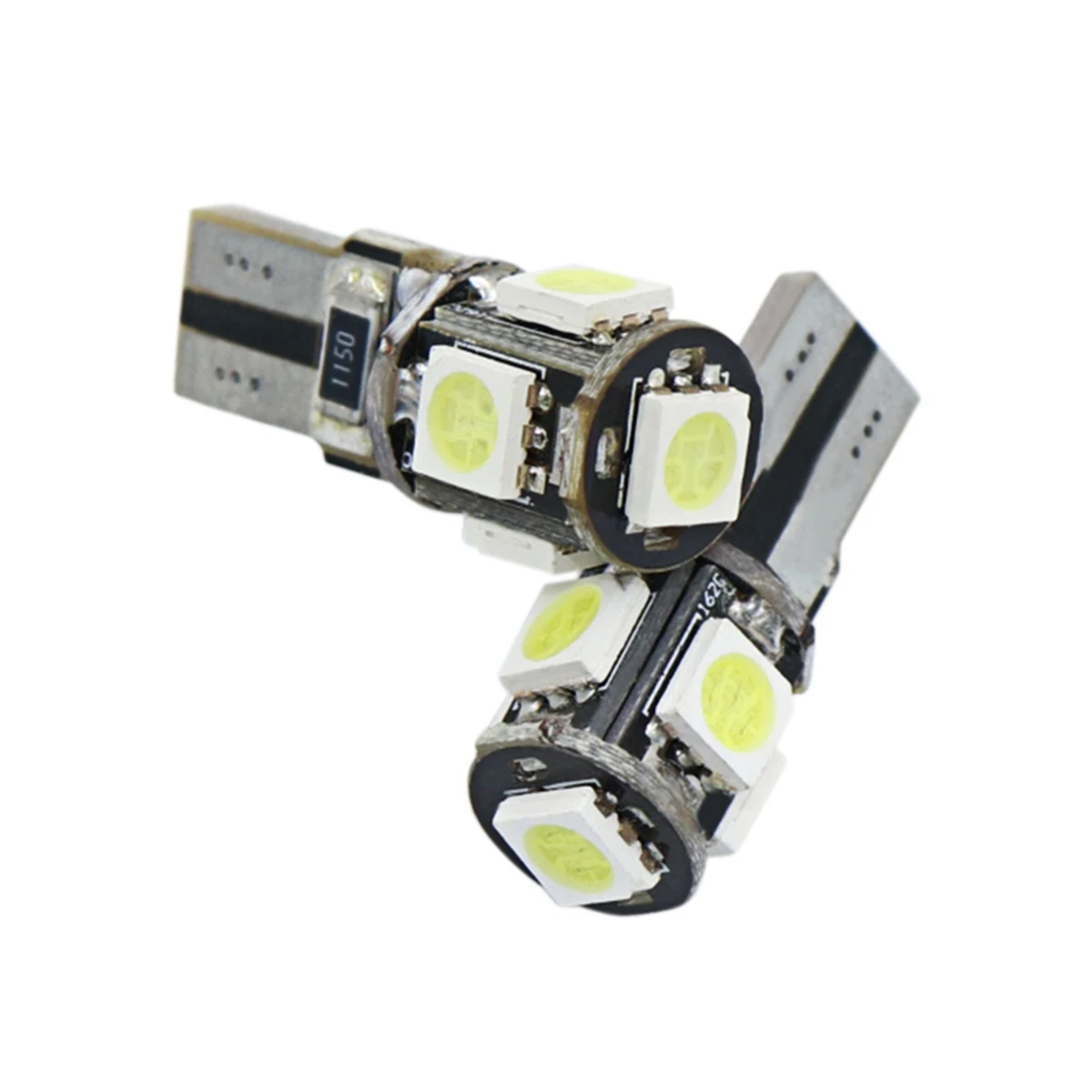 

2 Pcs Led T10 Car Reading Dome Light 12V White W5W Led License Plate Light Auto Tail Parking