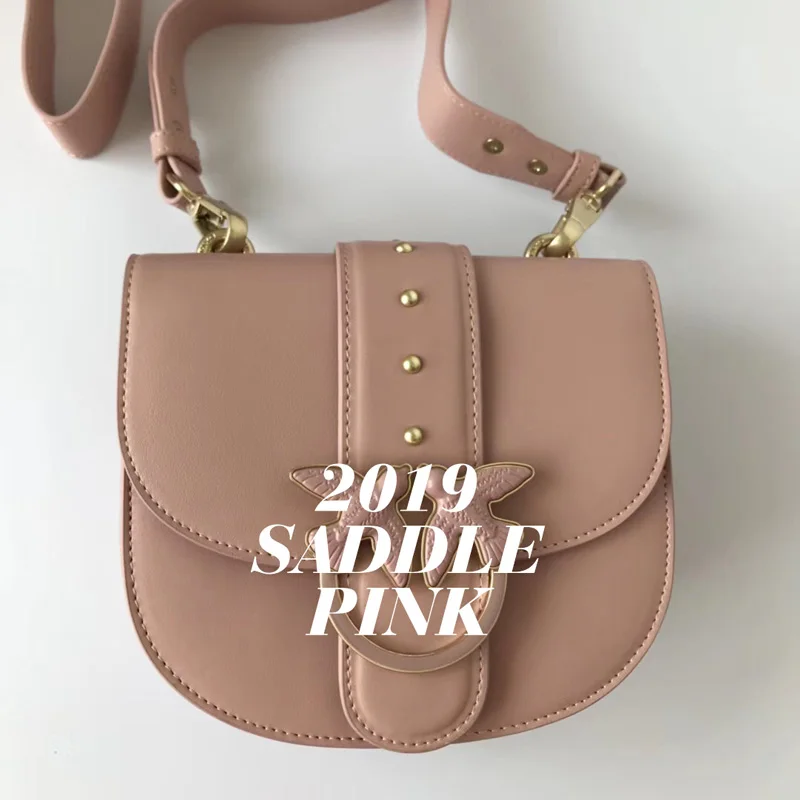pink Классическая сумка известного роскошного бренда, одноцветная сумка с заклепками, женские сумки-мессенджеры, Оригинальные качественные дизайнерские сумки из натуральной кожи - Цвет: pink