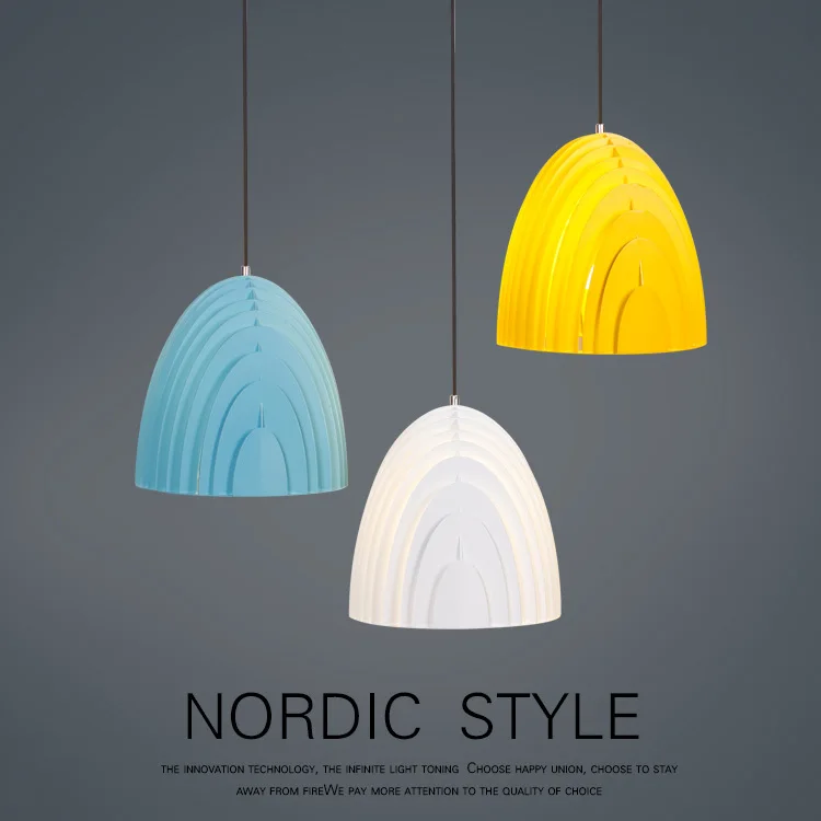 Современный скандинавский подвесной светильник Ambit s Дания цветная Алюминиевая