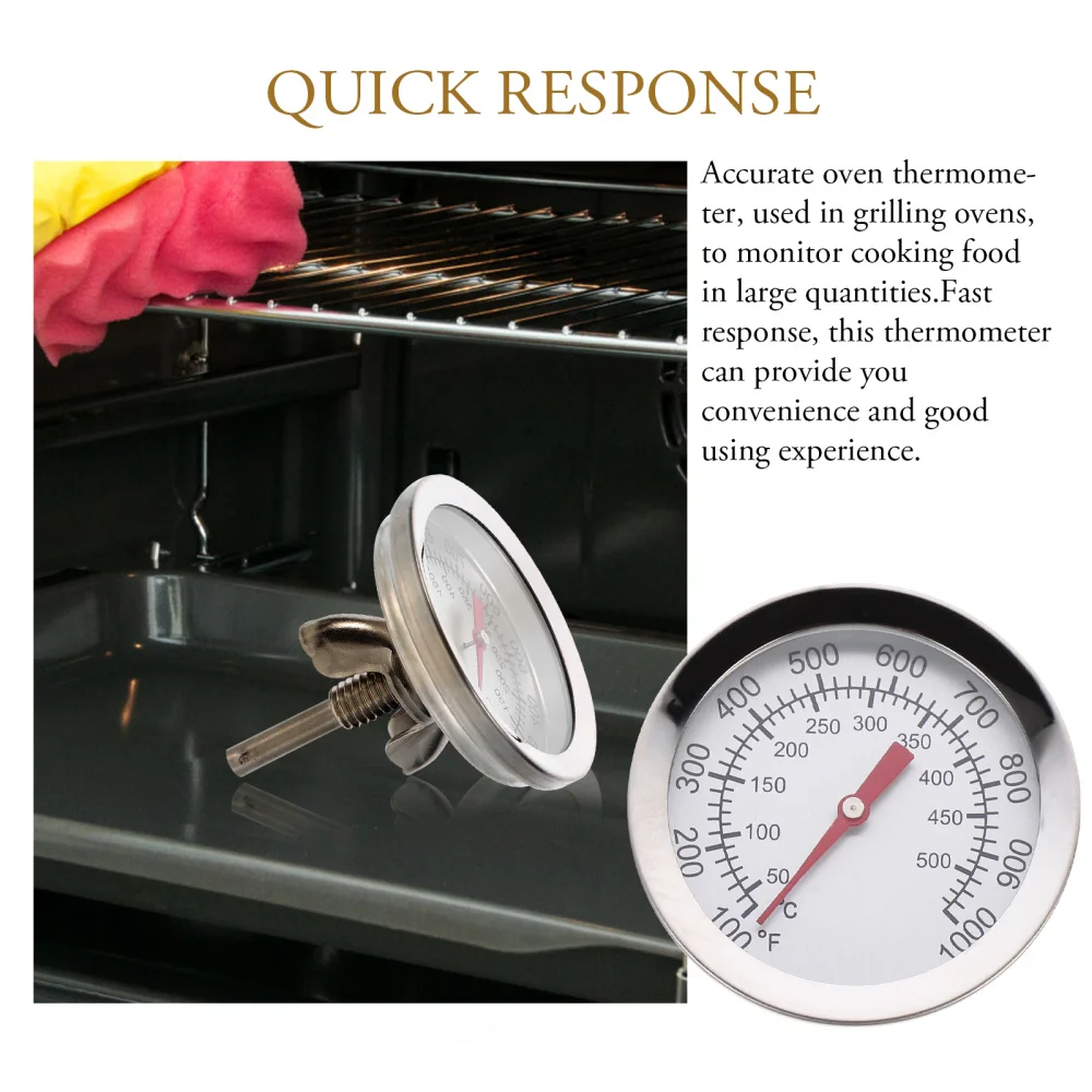 

2 Pcs Bimetallic Oven Food Kitchen Barbecue