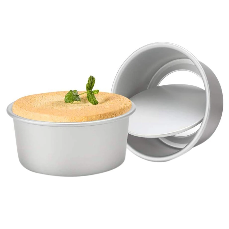 Форма для выпечки тортов 6 дюймов набор из 2 алюминиевых сплавов круглая форма