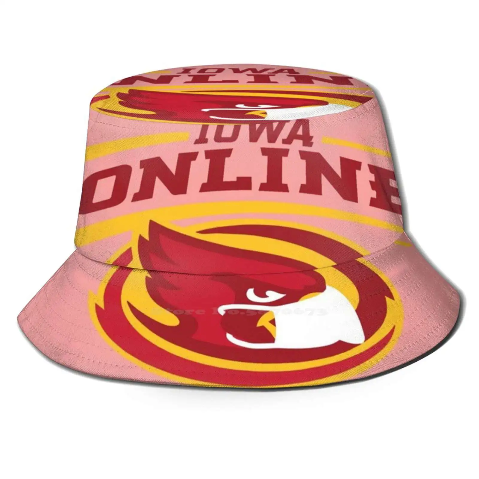 

Iowa Online Saftey Cy Headshot Women Men Fisherman Hats Bucket Caps Iowa Online University Learn