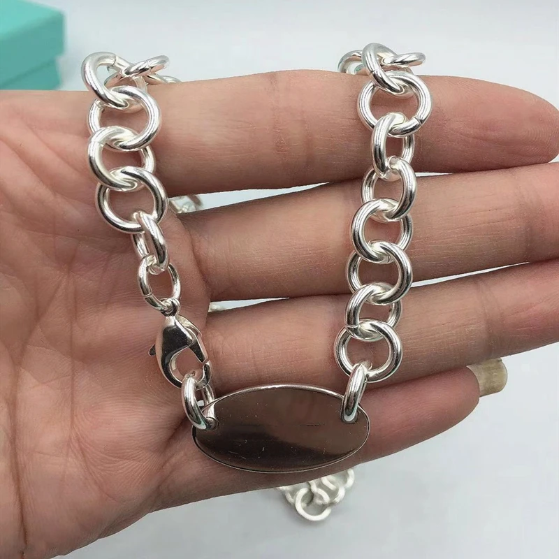 1:1S925 sterling silver necklace classic retro egg-shaped pendant exquisite workmanship jewelry gift for ladies | Украшения и