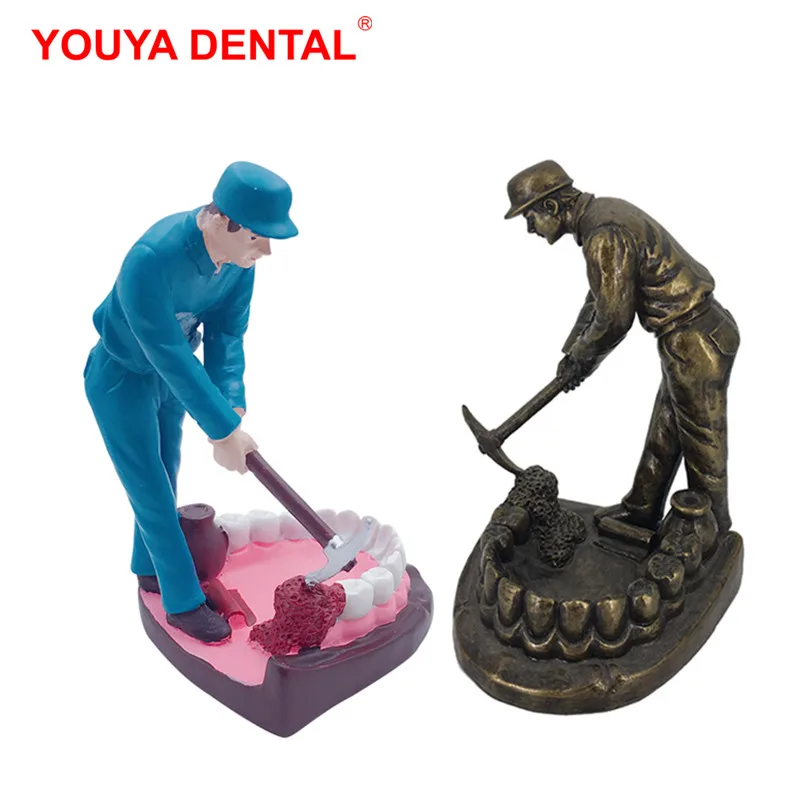 Diş hekimi hediye diş kliniği ofis masaüstü heykel Artcraft çalışma zor figürinler süs dekorasyon diş hekimliği hediyeler malzemeleri