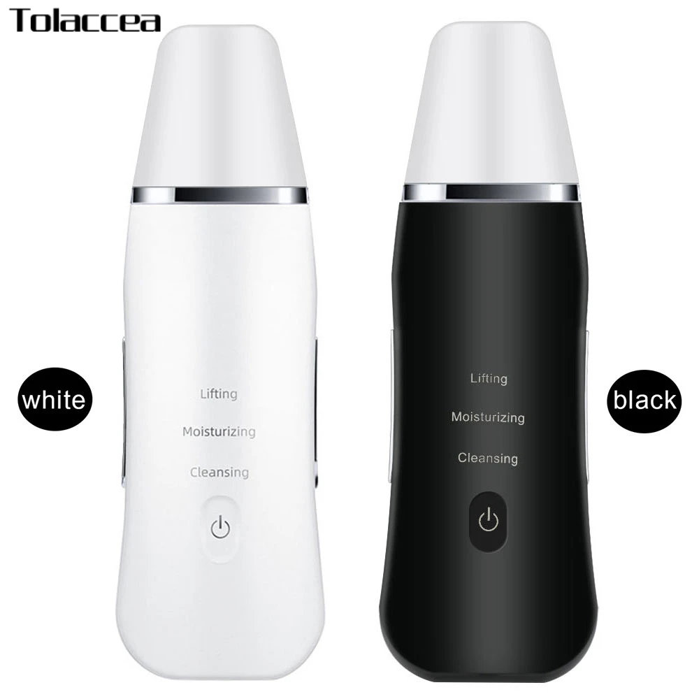 

Ультразвуковой скруббер для кожи Индуктивный распылитель Ион глубокое очищение лица пилинг для лица Вибрация удаление морщин пор угрей