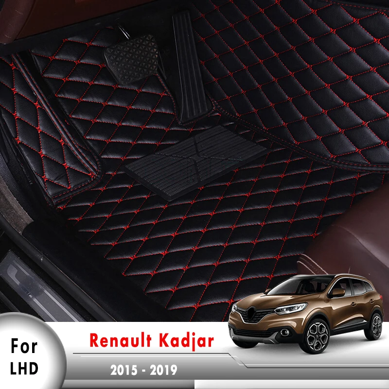 Для Renault Kadjar 2015 2016 2017 2018 2019 автомобильные коврики под заказ кожаные тире ковры
