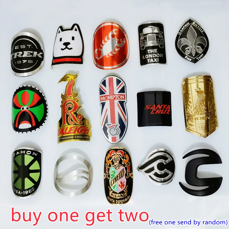 Значок на голову из сплава наклейка для BMX велосипеда шоссейного стержень рамы