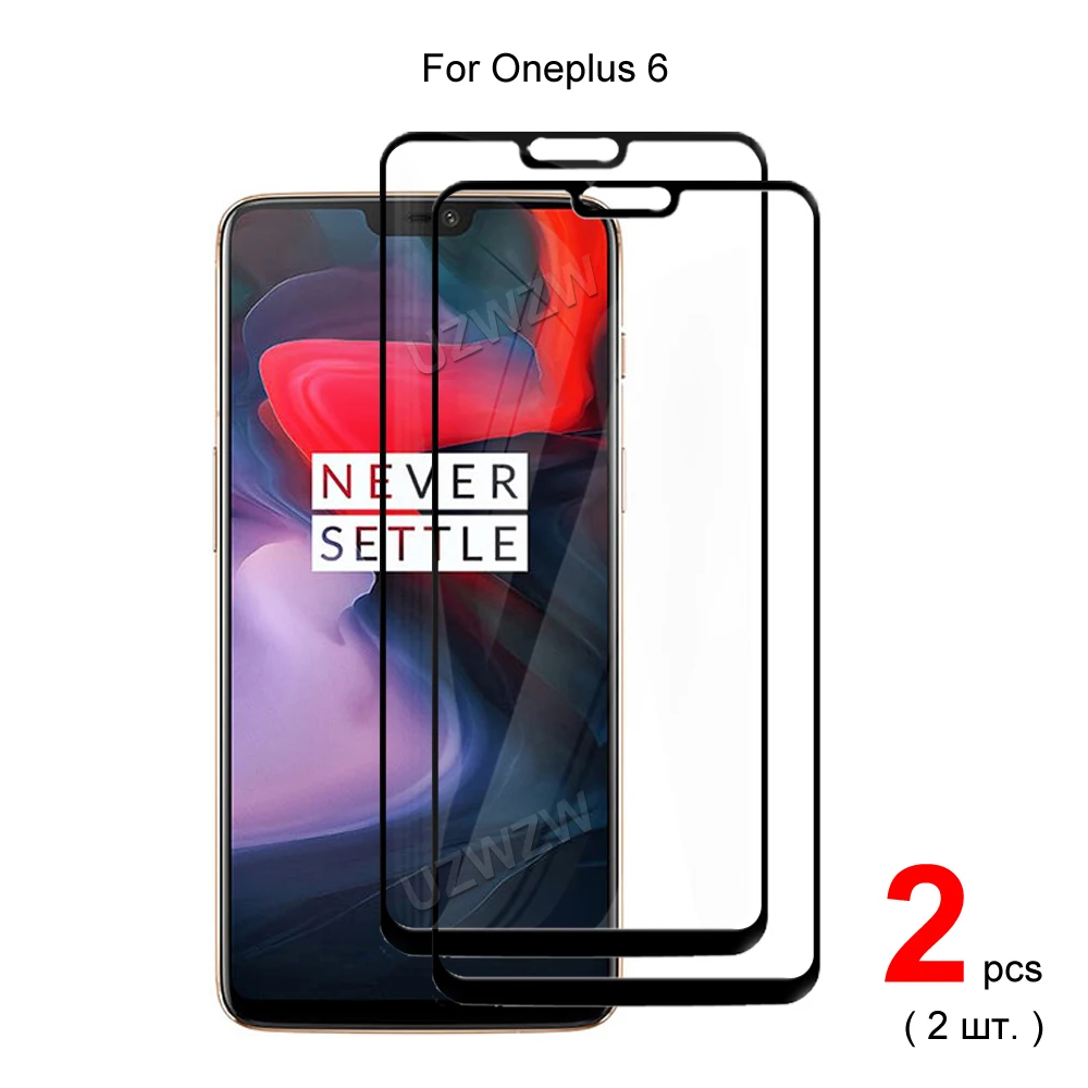 for oneplus 6 full coverage tempered glass phone screen protector protective guard film 2 5d 9h hardness free global shipping
