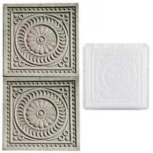 Форма для самостоятельного изготовления квадратного бетона, Пластиковая форма для дорожного покрытия, форма для брусчатки, цемента, кирпича, каменной дорожной плитки, инструмент для украшения сада