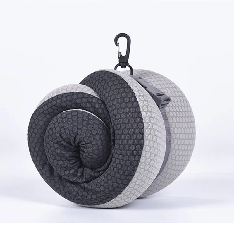 Soft Travel Neck Pillow Light Weight Memory Foam Cushion Support Neck Headrest U Pillow Rollable Pillows for Plane Car Office