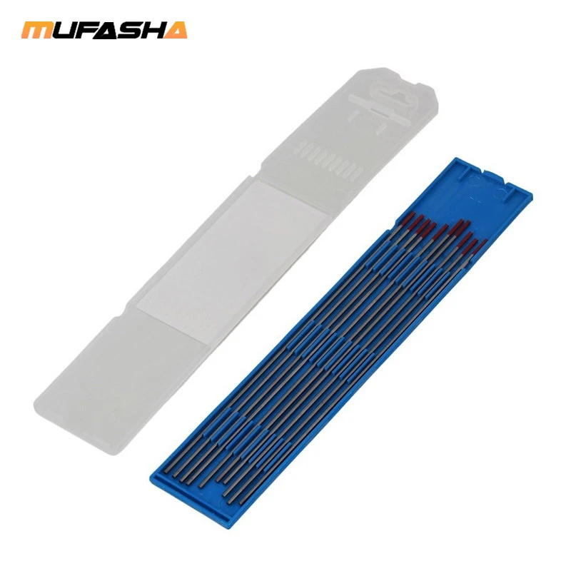 WT20 красные наконечники для заземления сварочные электроды Tig вольфрамовые 10 шт. в