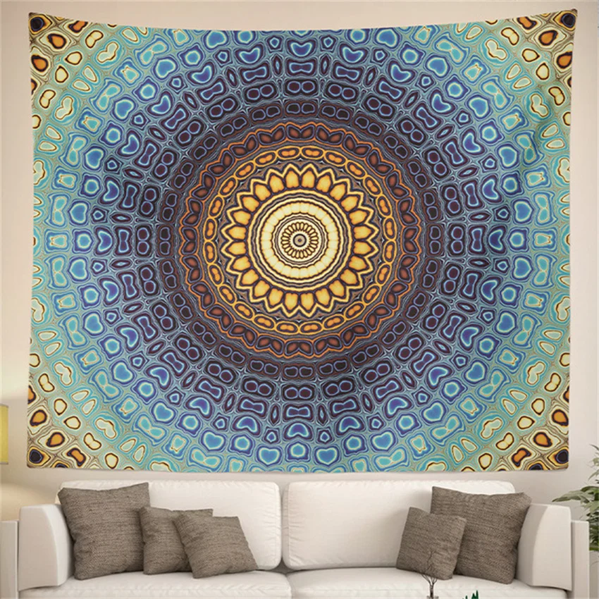 

Wonderful mandala tapestry abstract hanging painting bohemia bedroom wall hanging cloth Dormitory background cloth
