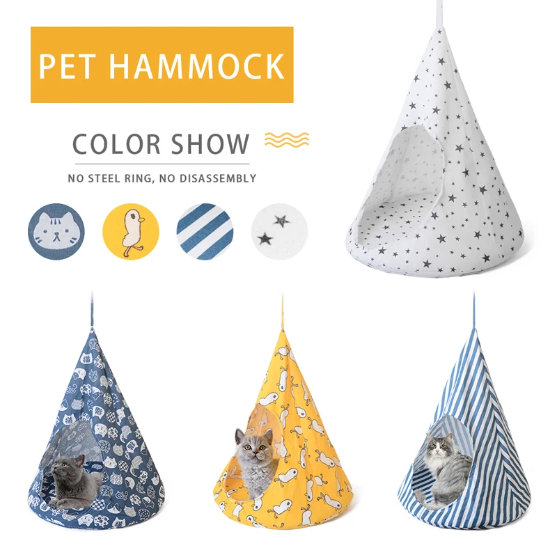 домик для кошки подвесная палатка дышащая кошка пещера кровать кошек льняная