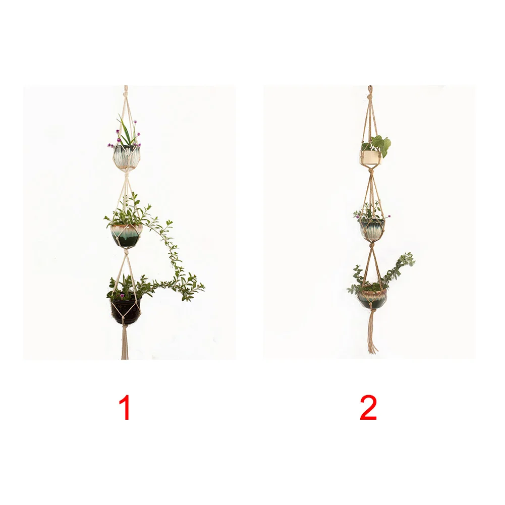3 уровня гибкие украшения цветочный горшок держатель кухня патио висячие дома