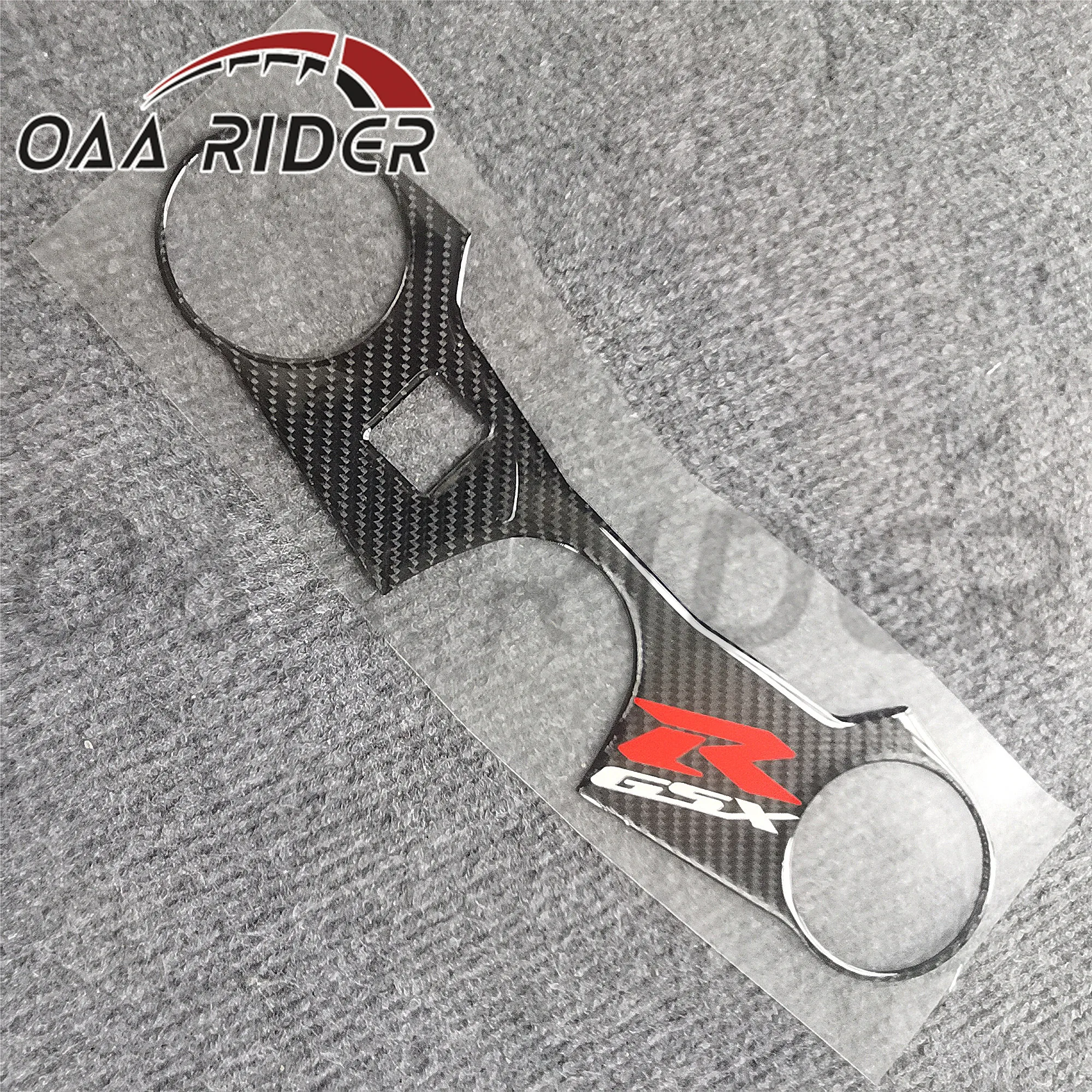 

Motorcycle Lowering Triple Tree Front End Upper Top Clamp Carbon Sticker Decal For Suzuki GSXR 1000 GSXR1000 2005 2006 K5 K6
