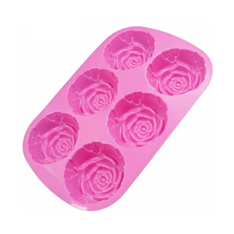 

New Rose Silicone Rose Flower Mould Baking Tools DIY Kitchen Accessories Chocolate Baking Mold Wedding Cake Decorating Tools