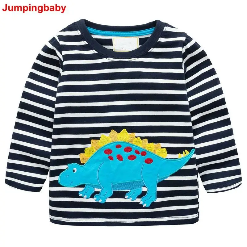 2021 Boys T Shirt Dinosaur T-shirt Kids Tshirt Koszulki Meskie Kid Clothes Fall Tops Baby Boy Tshirts Tee Shirt Enfant Garcon