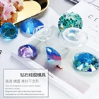 3D Алмазная силиконовая форма, прозрачная прессформа для УФ-смолы, эпоксидные принадлежности для рукоделия, эпоксидная смола, мягкая форма для ювелирных украшений