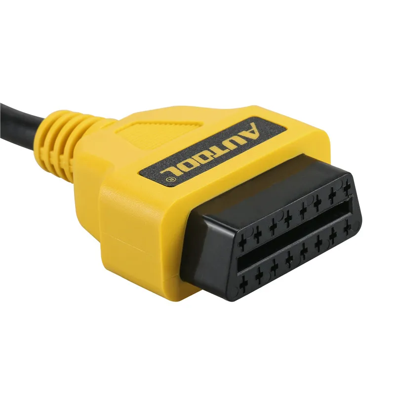 Autool OBD2 16-контактный разъем штекер-гнездо Автомобильный OBD подключение